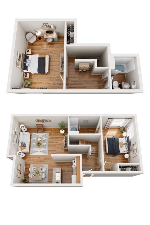 Floor plan for 2 beds, 1 bath, 800 sqft